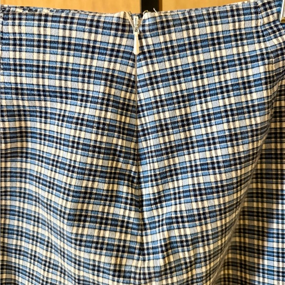 The Limited Blue & White Checkered Mini Skirt sz 6 - Picture 5 of 8